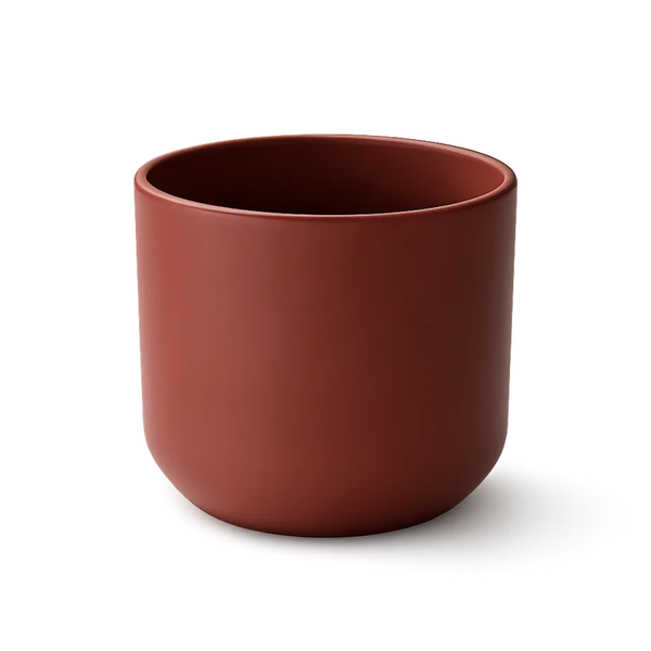 Mini Brown Bonsai Planter – Small Matte Ceramic Pot for Houseplants