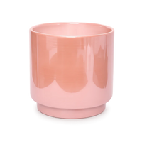 Modern Pink Ceramic Planter - Indoor Flower Pot for Home Decor and Gifts