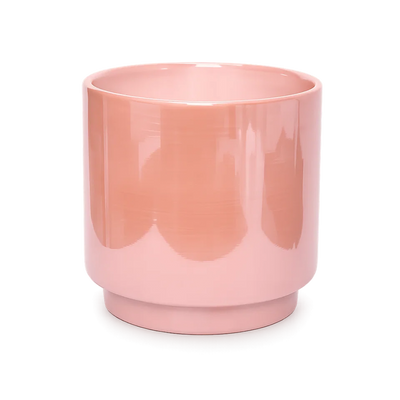 Modern Pink Ceramic Planter - Indoor Flower Pot for Home Decor and Gifts