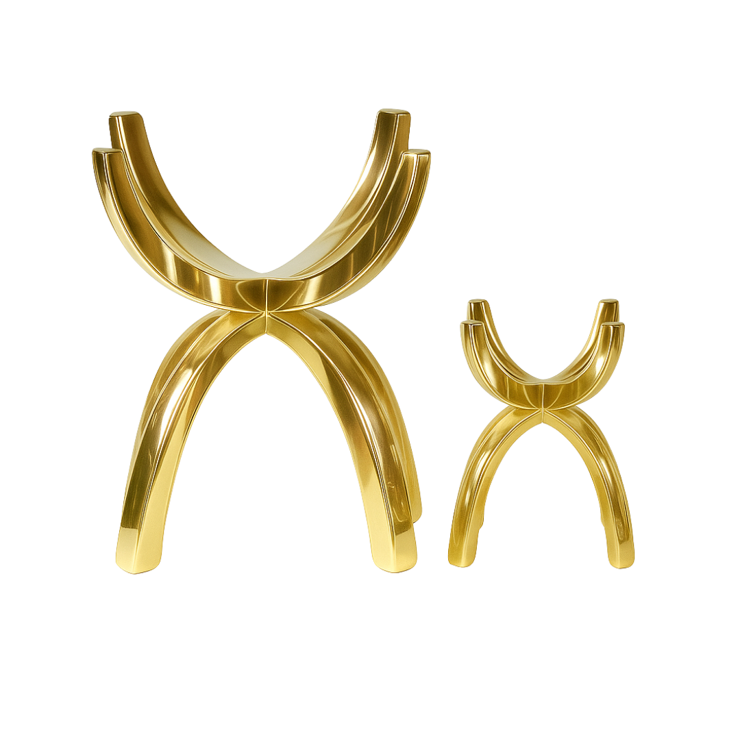 Brass Crystal Display Stand – Meditation Crystal Holder & Altar Decor