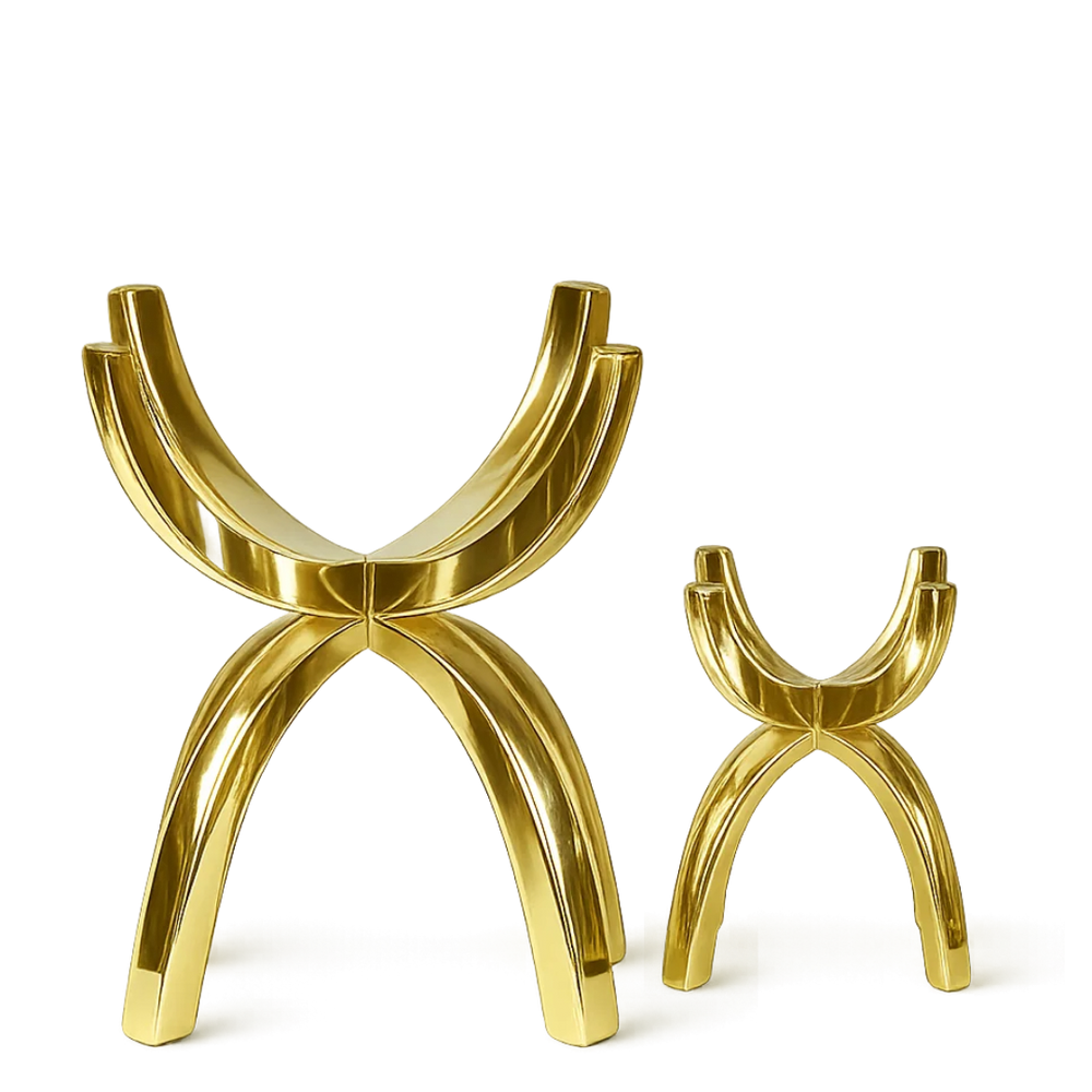 Brass Crystal Display Stand – Meditation Crystal Holder & Altar Decor