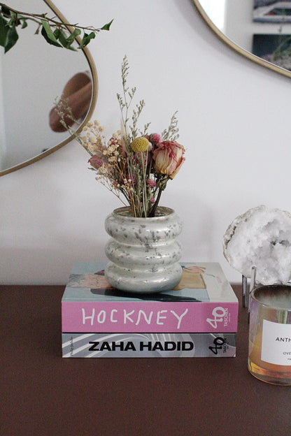 Glass Vase Modern Vase Elegant Vase Silver Vase Metallic Vase Antique Finish Vase Floral Container Candle Holder Centerpiece Wedding Decor Anniversary Gift Party Decor Home Accent Tabletop Accessory