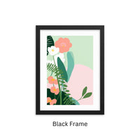 Framed Matisse-Inspired Floral Wall Art – Flower 7
