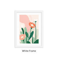Framed Matisse-Inspired Floral Wall Art – Flower 3