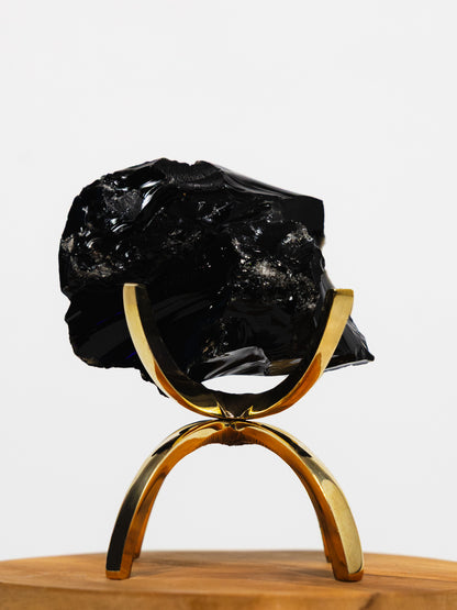 Crystal Energy Bundle – Modern Gemstone Decor Set with Brass Claw Stands