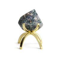 Green Moss Agate Crystal – Polished Boho Decor Accent