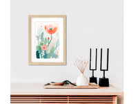 Framed Matisse-Inspired Floral Wall Art – Flower 2