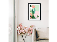 Framed Matisse-Inspired Floral Wall Art – Flower 7