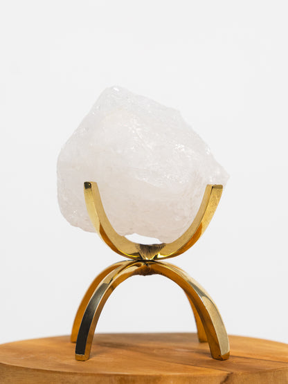 Crystal Energy Bundle – Modern Gemstone Decor Set with Brass Claw Stands
