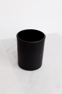 Candle Glass Container Metallic Luxury Designer Candle Vessel Glass Jar Iridescent Translucent Matte Black Modern Minimal Candle Jar Vessel