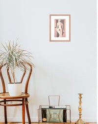 Framed Feminine Wall Art – Lady 3