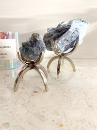 Modern Silver Crystal Stand Display Crystal Stand Gold Rock Display Holder Sphere Stand Home Decor Minimal Crystal Stand