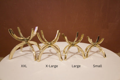 Modern Brass Crystal Stand Display Brass Crystal Stand Gold Rock Display Holder Sphere Stand Stylish Brass Home Decor Minimal Crystal Stand Modern Home Accessories Crystal Decor