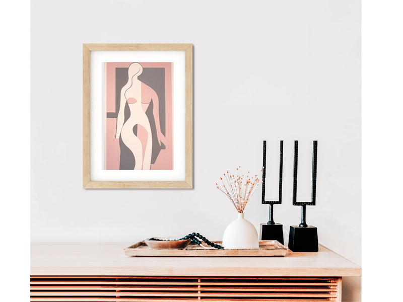 Framed Feminine Wall Art – Lady 3