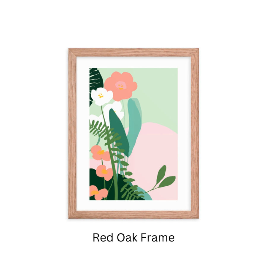 Matisse Style Botanical Wall Art Framed Abstract Floral Print Pastel Modern Minimalist Decor Contemporary Nature Inspired Gift Office Bedroom Art
