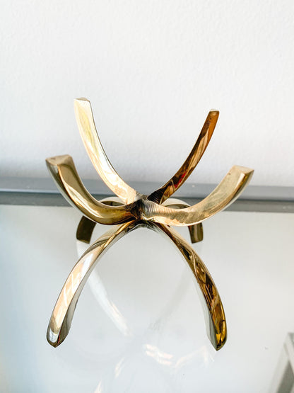 Modern Brass Crystal Stand Display Brass Crystal Stand Gold Rock Display Holder Sphere Stand Stylish Brass Home Decor Minimal Crystal Stand Modern Home Accessories Crystal Decor