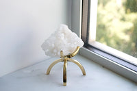 White Apophyllite Stone – Modern Crystal Display Accent