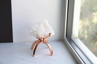 White Apophyllite Stone – Modern Crystal Display Accent