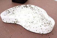 Ceramic Trinket Dish – Handmade Speckled Catchall Tray