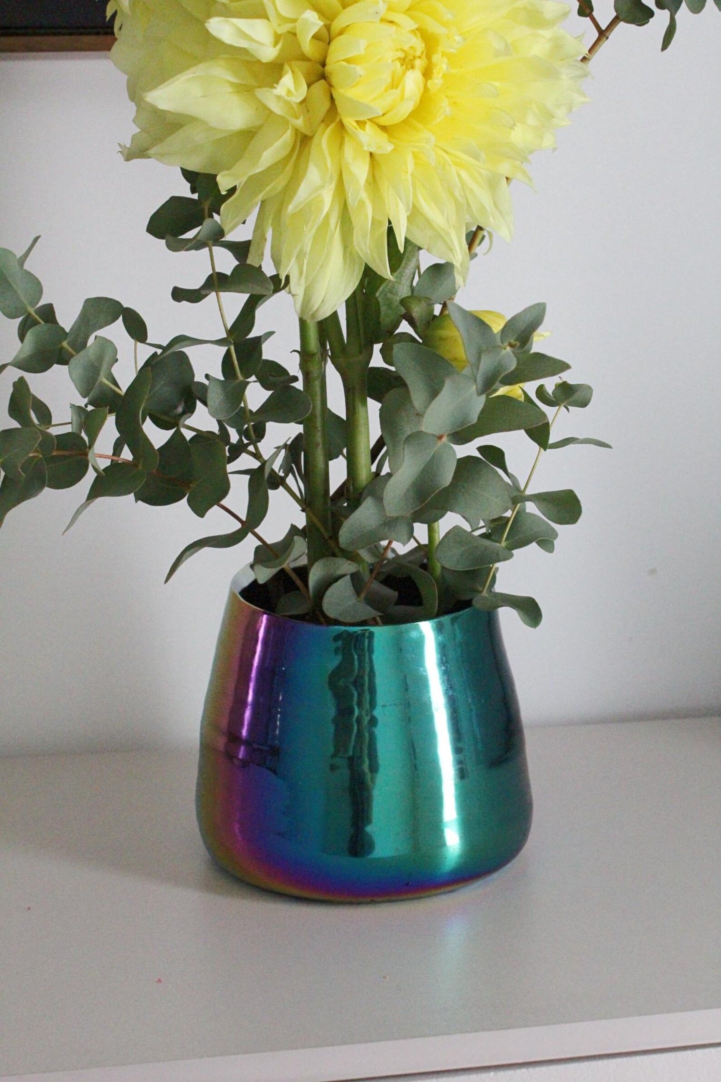 Iridescent Rainbow Planter – Maximalist Ceramic Pot