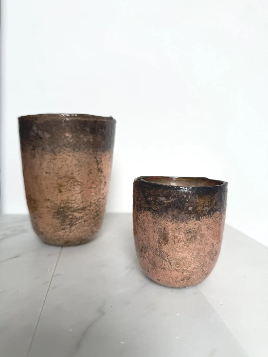 Distressed Glass Votive Holder – Antique Finish Hurricane Candle Holder