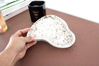 Ceramic Trinket Dish – Handmade Speckled Catchall Tray