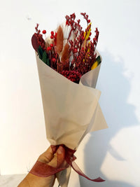 Red Holiday Bouquet – Dried Floral Centerpiece