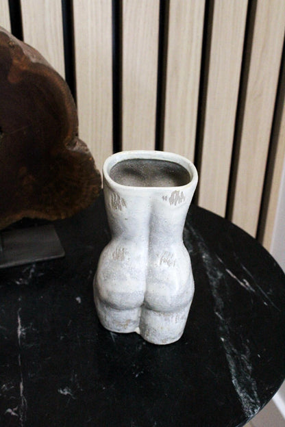 Female Torso Vase – Minimalist Ceramic Body Sculpture