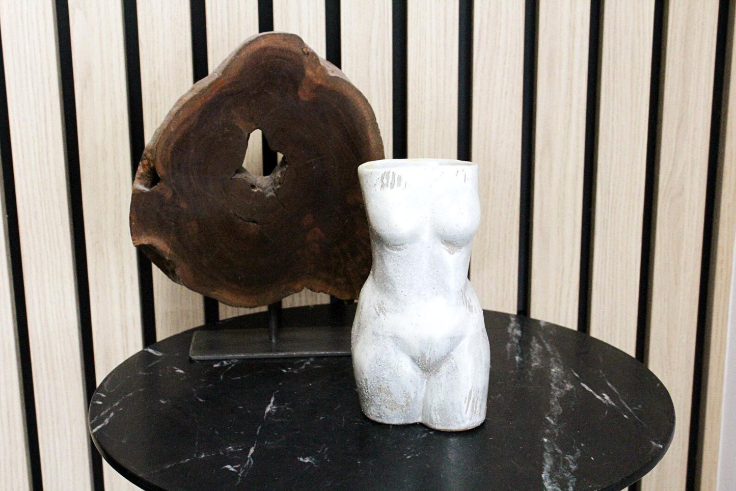 Female Torso Vase – Minimalist Ceramic Body Sculpture