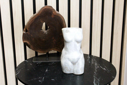 Female Torso Vase – Minimalist Ceramic Body Sculpture