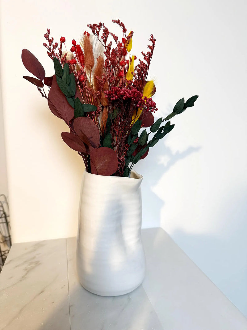 Red Holiday Bouquet – Dried Floral Centerpiece