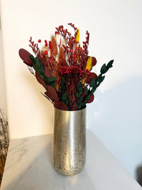Red Holiday Bouquet – Dried Floral Centerpiece