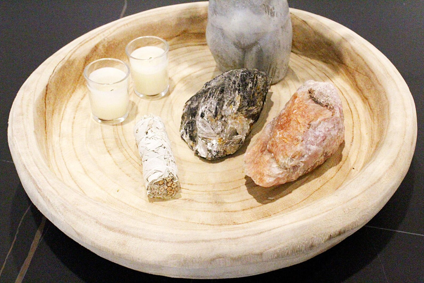 Hand-Carved Wood Bowl – Oversized Organic Centerpiece