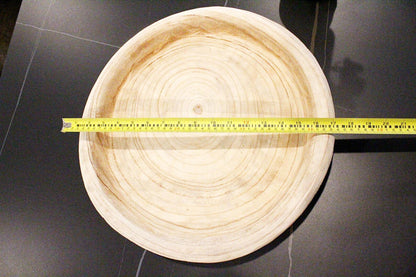 Hand-Carved Wood Bowl – Oversized Organic Centerpiece