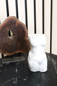 Female Torso Vase – Minimalist Ceramic Body Sculpture