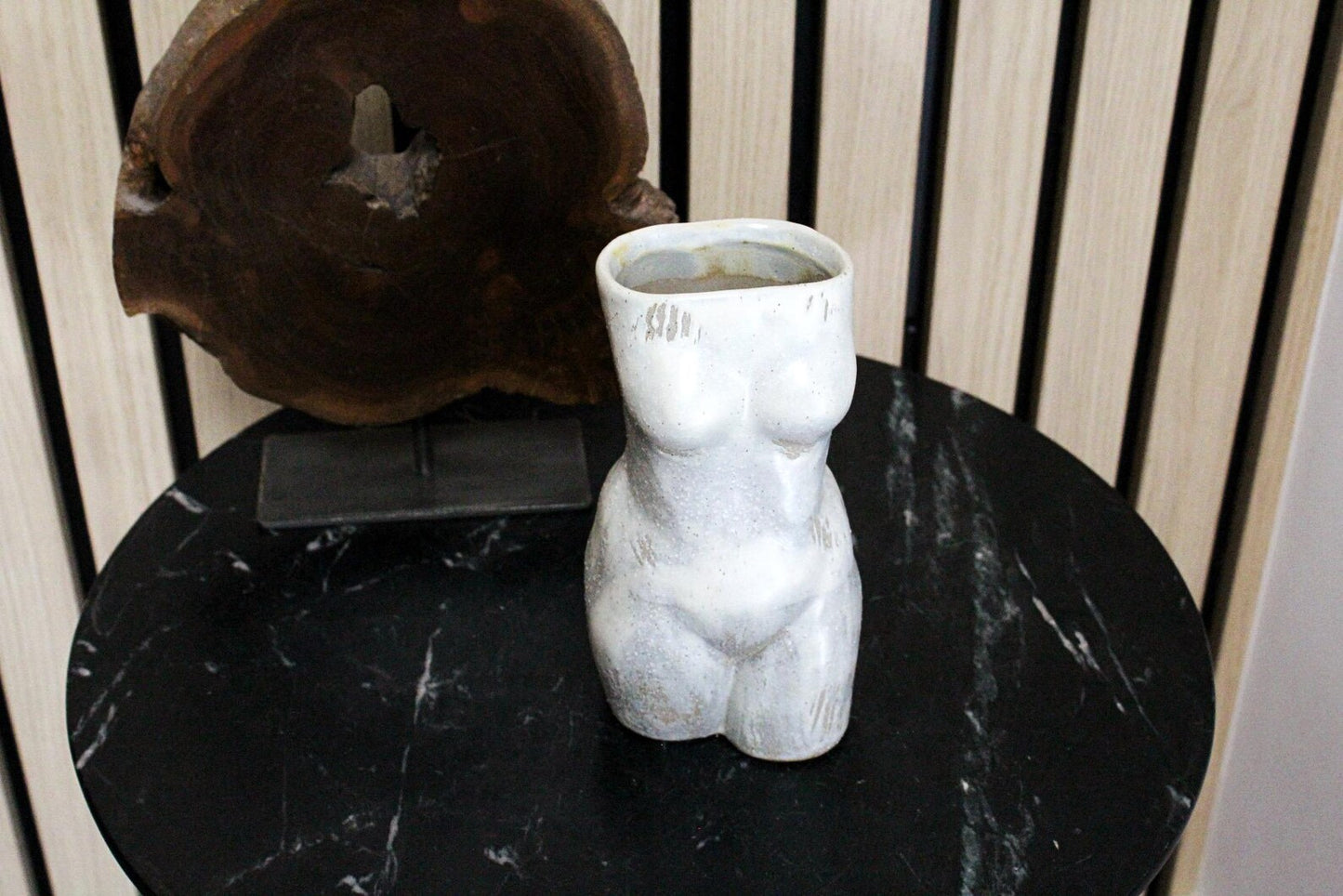 Female Torso Vase – Minimalist Ceramic Body Sculpture
