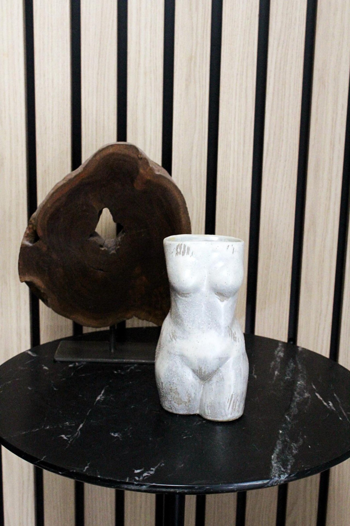 Female Torso Vase – Minimalist Ceramic Body Sculpture