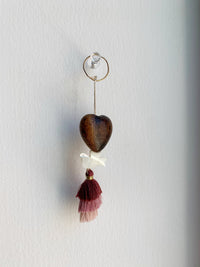 Mother Of Pearl Dove – Boho Heart Wall Hanging Suncatcher