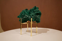 Brass Crystal Tower Stand – Minimal Gold Display Holder