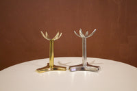 Tall Brass Claw Crystal Stand – Gold Display Holder