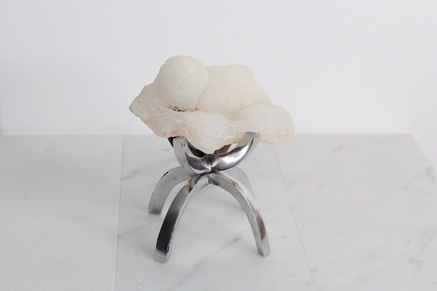 MM Quartz Crystal on Brass Stand – Unique Crystal Decor for Home