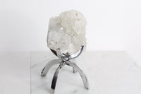 Apophyllite Quartz – Brass Claw Crystal Display