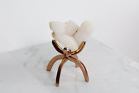 MM Quartz Crystal on Brass Stand – Unique Crystal Decor for Home