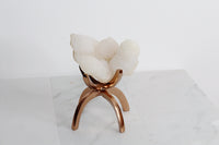 MM Quartz Crystal on Brass Stand – Unique Crystal Decor for Home