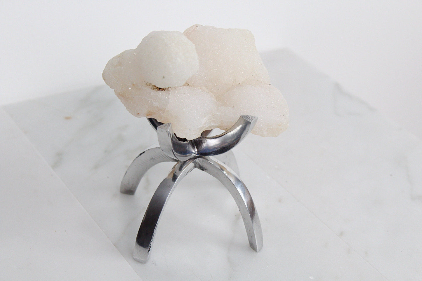 MM Quartz Crystal on Brass Stand – Unique Crystal Decor for Home