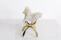Modern White Crystal Decor with Brass Claw Stand: Chalcedony Quartz Mineral Boho Decor Accent Quartz Crystal Gift Minimal Brass Claw Stand Modern Crystal Decor with Brass Claw Stand: Chalcedony Quartz Mineral
Boho Crystal Display: Chalcedony Quartz