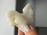 Modern White Crystal Decor with Brass Claw Stand: Chalcedony Quartz Mineral Boho Decor Accent Quartz Crystal Gift Minimal Brass Claw Stand Modern Crystal Decor with Brass Claw Stand: Chalcedony Quartz Mineral
Boho Crystal Display: Chalcedony Quartz