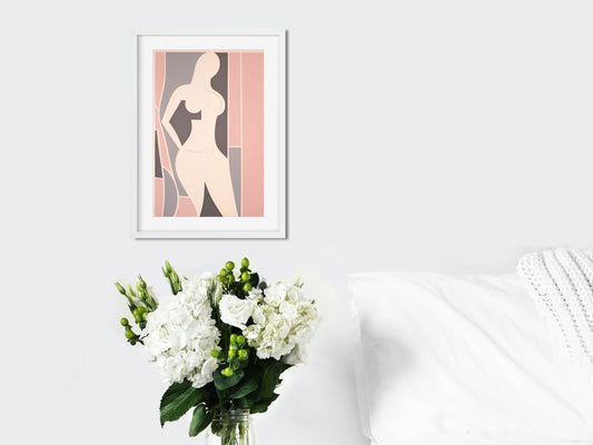 Digital Feminine Wall Art – Lady 1