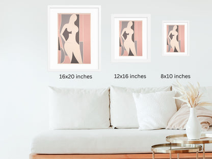 Digital Feminine Wall Art – Lady 1