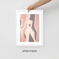 Framed Feminine Wall Art – Lady 4